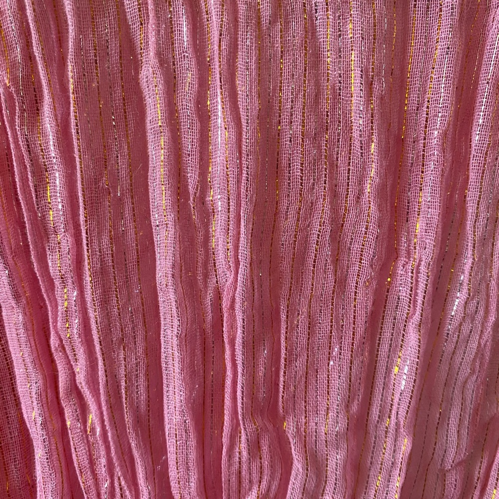 Pink and Gold turban cloth/headscarf